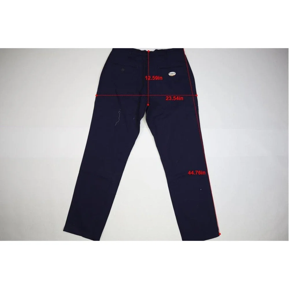 Rasco FR4150 Whipcord Flame Resistant FR Pants Navy Blue Uniform Mens 36x36Opens - Picture 8 of 12